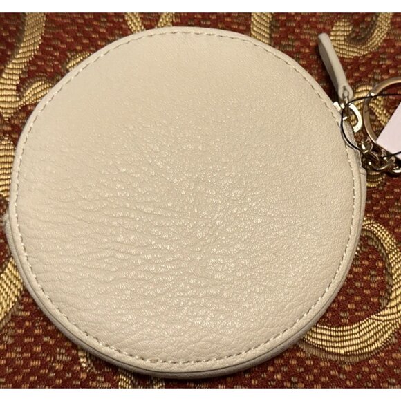LC Lauren Conrad Leather Contemporary Sunflower Coin Pouch w/Gold Keychain-NWT - Picture 3 of 11
